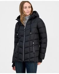 Calvin Klein - Packable Hooded Drawstring Puffer Jacket - Lyst