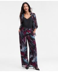 INC International Concepts - Printed Pull On Wide Leg Pants P Xs 3x Macys Exclusive - Lyst