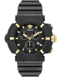 Versace - Real Active Chronograph Bracelet Watch, 45Mm - Lyst