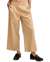 Lucky Brand - Pleated Cropped Wide-leg Pants - Lyst