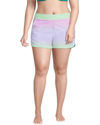 Lands' End - Plus Size Sunshade Upf 50 3" Board Shorts - Lyst