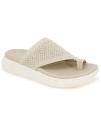 Kenneth Cole - Teffi Knit Round Toe Flat Sandals - Lyst