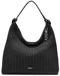 DKNY - Paula Polyurethane Large Hobo Handbag - Lyst