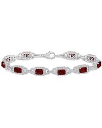 Macy's - And White Topaz Bracelet (7-3/4 Ct. T.w And 5/8 Ct. T.w - Lyst