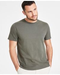 INC International Concepts - Regular-fit Solid Crewneck T-shirt - Lyst