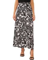 Vince Camuto - A-line Floral Print Maxi Skirt - Lyst