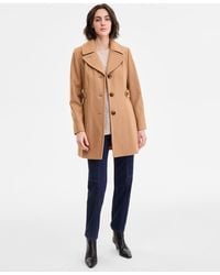 Anne Klein - Single-breasted Notched-collar Peacoat - Lyst