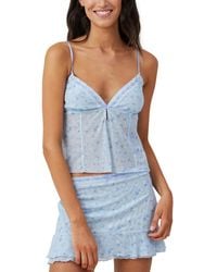 Cotton On - Mesh Cami Top - Lyst