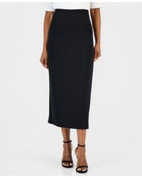 Kasper - Crepe Column Midi Skirt - Lyst