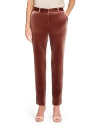 Tahari - Ankle-length Velvet Pants - Lyst
