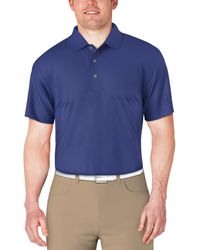 PGA TOUR - Airflux Short Sleeve Mesh Golf Polo Shirt - Lyst