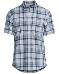 Lands' End - Short Sleeve Traditional Fit No Iron Sportshirt - Lyst