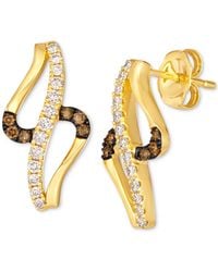 Le Vian - ® Nude Diamond & Chocolate Diamond Abstract Drop Earrings (1/3 Ct. T.w.) In 14k Gold - Lyst
