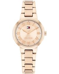 Tommy Hilfiger - Quartz Rose Gold Tone Stainless Steel Bracelet Watch - Lyst