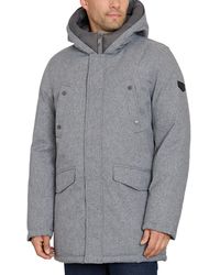 Sam Edelman - Three-quarter Hooded Parka Coat - Lyst