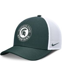 Nike - Green/white Michigan State Spartans Rise Primetime Performance Trucker Adjustable Hat - Lyst