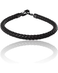 Lucky Brand - Braided Leather Bracelet - Lyst