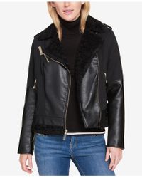 tommy hilfiger ladies leather jacket