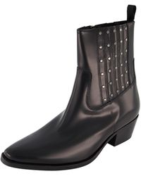 Karl Lagerfeld - Studded Leather Chelsea Boots - Lyst