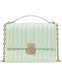 Kate Spade - Deco Quilted Leather Chain Shoulder - Lyst