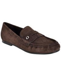 Guess - Raivoo Suede Slip-on Penny Loafer - Lyst