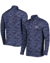 Antigua - Houston Texans Brigade Quarter-zip Sweatshirt - Lyst