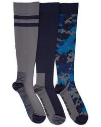 Muk Luks - 3 Pack Nylon Compression Knee-high Socks - Lyst