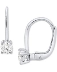 Forever Grown Diamonds - Lab Grown Diamond Leverback Earrings (1/2 Ct. T.w. - Lyst