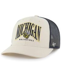 '47 - Michigan Wolverines Drawbridge Trucker Adjustable Hat - Lyst