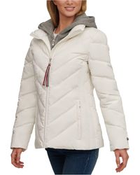 tommy hilfiger white puffer