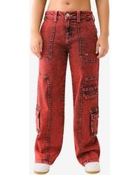 True Religion - Bobbi baggy Cargo Flap Jeans - Lyst