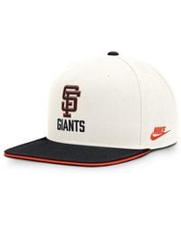 Nike - Cream/black San Francisco Giants Cooperstown Pro Dri-fit Snapback Hat - Lyst