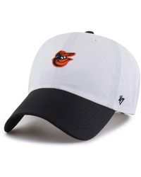'47 - 47 Brand White/black Baltimore Orioles Vista Mini Clean Up Adjustable Hat - Lyst