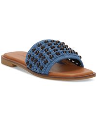 Lucky Brand - Gidya Beaded Slide Flat Sandals - Lyst