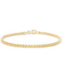 Macy's - Polished Serpentine Link Chain Bracelet - Lyst
