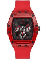 Guess - Silicone Strap Watch 43mm - Lyst