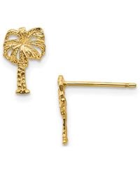 Macy's - Palm Tree Stud Earrings - Lyst