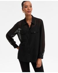 INC International Concepts - Button-front Shirt - Lyst