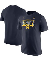 Nike - Brand Michigan Wolverines College Football Playoff 2023 National Champions Slogan Core T-shirt - Lyst