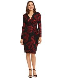 London Times - Petite Foil-floral Cascade Sheath Dress - Lyst