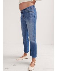 Hatch Collection - The Under The Bump Crop Maternity Jean - Lyst