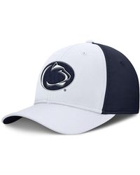 Nike - White/navy Penn State Nittany Lions 2025 Sideline Rise Local Performance Flex Hat - Lyst