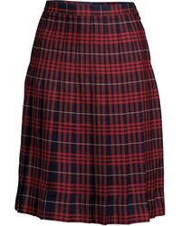 Lands' End - School Uniform Plaid Pleated Skirt Below The Knee - Lyst