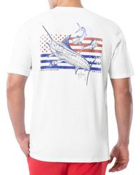 Guy Harvey - Go Offshore Stars & Stripes Logo Graphic T-shirt - Lyst
