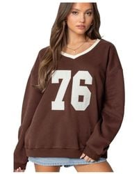 Edikted - 76 Oversized V Neck Sweater - Lyst