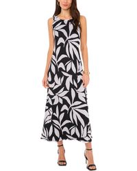 Vince Camuto - Printed Sleeveless Maxi Dress - Lyst