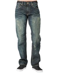 Level 7 - Relaxed Straight Handcrafted Wash Premium Denim Signature Jeans - Lyst