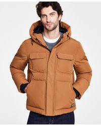 Levi's - Quilted Hooded Puffer Jacket - Lyst
