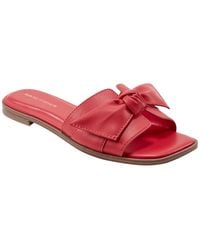 Marc Fisher - Finey Square Toe Slip-on Flat Sandals - Lyst