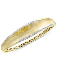 Effy - Effy Diamond Textured Bangle Bracelet (3/4 Ct. T.w. - Lyst
